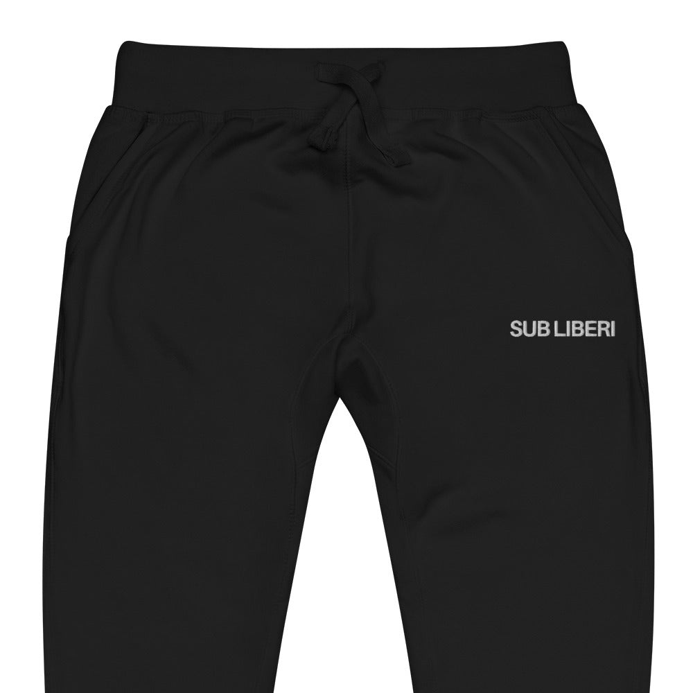 Black fleece sweatpants