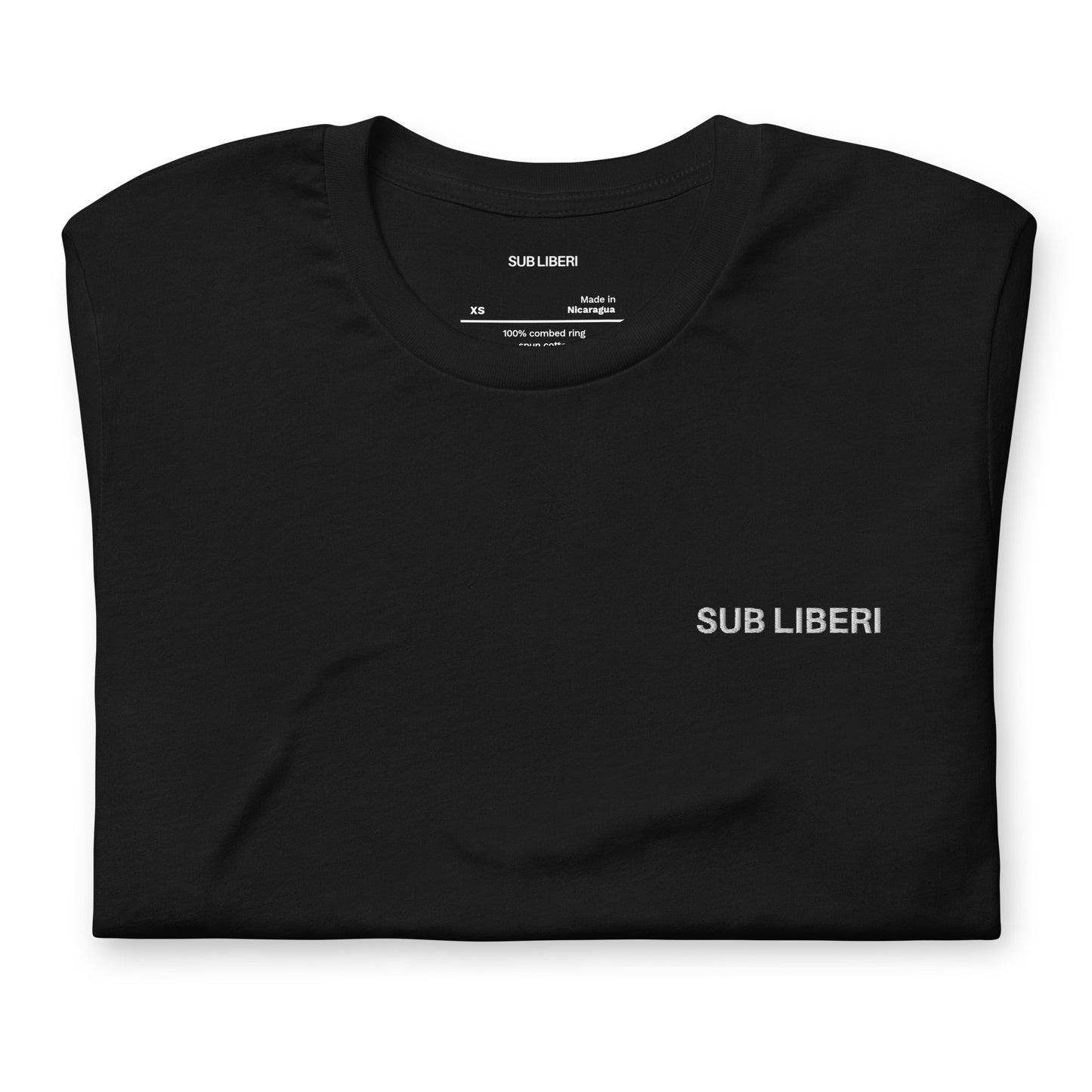 Crew Neck Black Tee