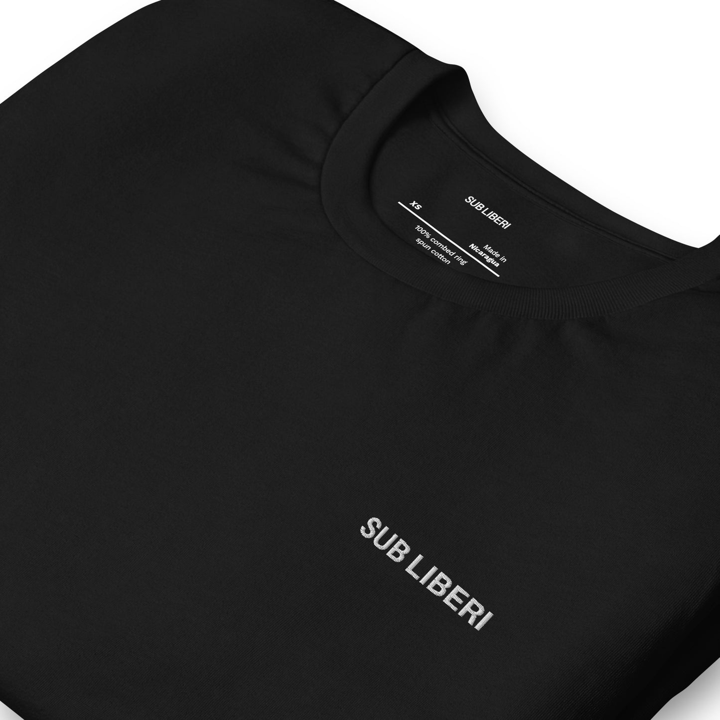 Crew Neck Black Tee